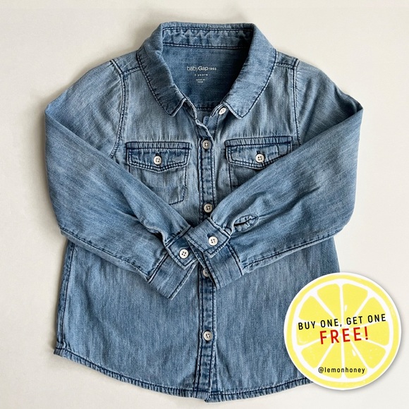 GAP Other - Unisex Gap Toddler Chambray Button Down Shirt